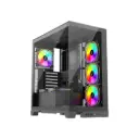 1stPlayer Mi8 Middle Tower Black Gaming ATX Case (Support 10 Fans)