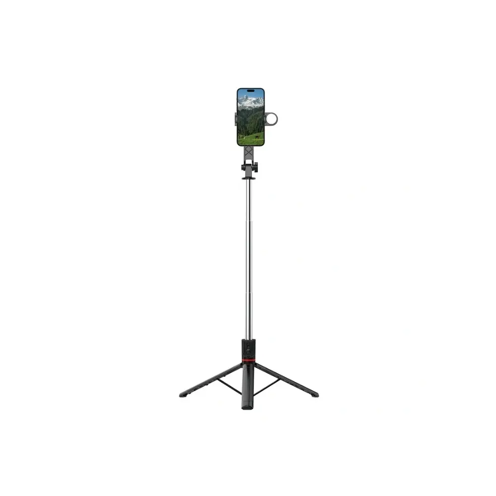 Wiwu Tripod and Selfie Stick Single Lamp - Black(SE015)