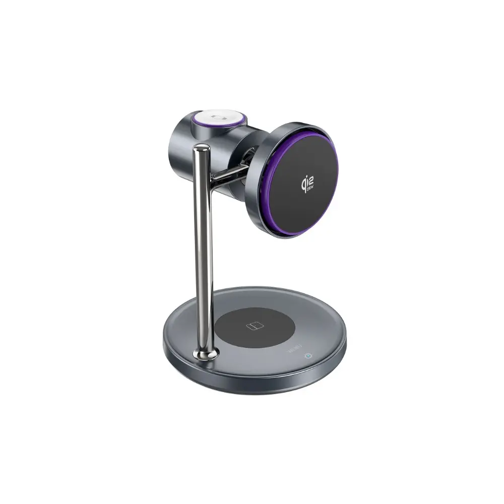 Wiwu Qi2.2 3 in 1 Space Station Air-Cooled Magnetic Wireless Charger (W041)