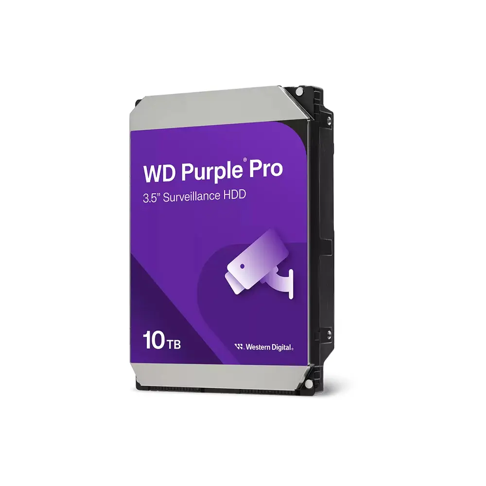 WD Purple Pro Smart Video Hard Drive 10TB, 512MB Cache, up to 272MB/s, SATA interface, 7200 RPM, CMR - Surveillance HDD