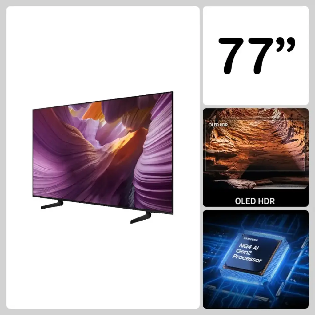 Samsung 77" OLED S85F 4K Vision AI Smart TV (2025)