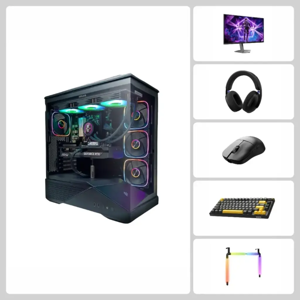 Bia Black Edition Pro Extreme, RTX 5070, Ryzen 7-7800X3D, 32GB DDR5 RAM, 1TB/2TB SSD, 1stPlayer GM7 Case - High Gaming Bundle