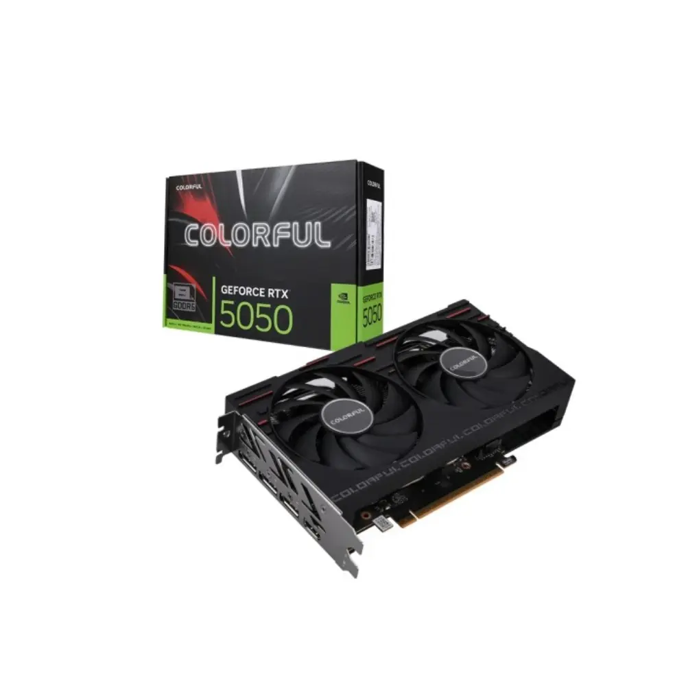 Colorful GeForce RTX 5050 Gaming Duo 8GB DDR6 128Bit - Black Graphic Card 