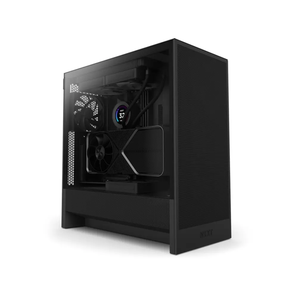 NZXT H5 Flow H Series Mid-Tower ATX Airflow Case - Black