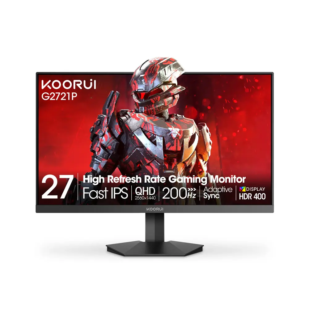 Koorui G2721P 27" 2K QHD(2560x1440) 200Hz, 1ms IPS Black Gaming Monitor