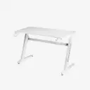 Neodax Base Z Carbon Surface RGB White Gaming Desk with Z-shape metal legs (120х60х74 cm)