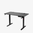 Neodax Lift Max Smart Electric Height Adjustable Carbon Tabletop One-Click Motorized Lift Black Gaming Desk (160cm)