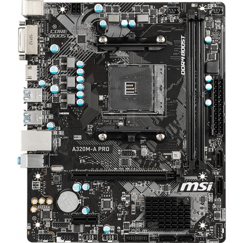 MSI A320M-A PRO DDR4 Motherboard AMD AM4 mATX