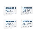 Samsung EVO Plus MicroSD 64 to 512GB Transfer Speed up to 130MB/s+ SD Adaptor