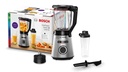 BOSCH MMB6384M Blender VitaPower Serie | 4 with instant use and 2 speed settings for Smoothies and Ice Crushing Stainless steel 1200W Silver