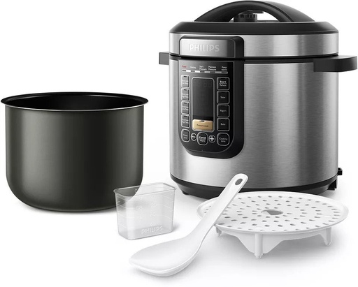 PHILIPS HD2237 Viva Collection All-in-One Multicooker, ProCeramic+ pot, 6L, 1300W