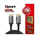 QPORT Q-HDMI211 HDMI 2.1V 8K ALTIN UÇLU 1.5 MT KABLO