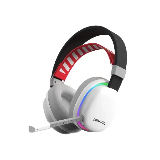 Monka HG9069W Echo PS5/PS4/Xbox One/PC RGB White Wireless Gaming Headset