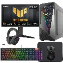 Durmazz Silver Bundle - AMD Ryzen 5-5500 16GB RAM 512GB SSD Nvidia RTX 3050 & Asus TUF Gaming 23.8" VG249Q3A 180Hz - 1ms Full HD IPS Gaming Monitor & Mechanical Keyboard, Mouse, Mousepad & Headset