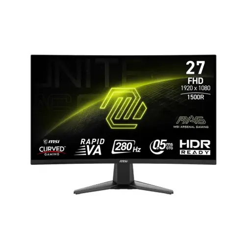 MSI MAG 276CXF 27" 280Hz 0.5ms 1920x1080 (FHD) Curved Gaming Monitor 