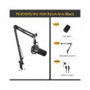 MAONO PD200XS USB/XLR Dynamic Microphone Set with Boom Arm - Black