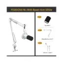 MAONO PD200XS USB/XLR Dynamic Microphone Set with Boom Arm - White