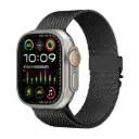 WiWU WB017 Stainless steel watch band for iwatch 44/45/49mm - Black