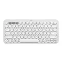 Logitech K380S Pebble Keys 2 Wireless White Multi-Device Keyboard Compact Silent Design 