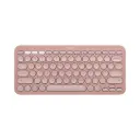 Logitech K380S Pebble Keys 2 Wireless Rose Multi-Device Keyboard Compact Silent Design