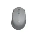 Logitech M3301 Gray Silent Plus Wireless Mouse 2.4GHz Optical Tracking Compact Design