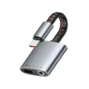 McDodo 2 in 1 USB-C to USB-C+DC3.5mm Audio Adapter (Flexible TPE Cable)