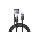 McDodo 240W/140W 2 in 1 USB-C to USB-C+ Magsafe 3 Magnetic 2m Black Cable