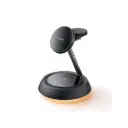 McDodo 3 in 1 Magnetic Wireless Black Charging Stand with Night Light