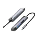 McDodo 6 in 1 Gray Type-C HUB (HDMI; USB-A 3.0*2; USB-C(PD 100W);  SD/TF Card Slot)