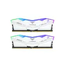 Team T-Force DELTA RGB White 32GB(2x16GB) 6400Mhz DDR5 CL40 Gaming Ram (FF4D532G6400HC40BDC01)