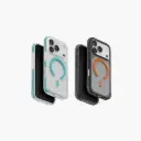 UNIQ iPhone 17 Pro Combat Active Triple-Layered Rugged Protective Smoke and Clear Case