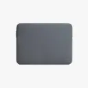 UNIQ Laptop Sleeve 16" Cyprus Textured Neoprene Water-Resistant Onyx Gray Bag