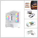 Nike White Edition Pro Lite, RTX 5060 Ti Ultra, Ryzen 5 Series, 32GB DDR5 RAM, 1TB SSD, 1stPlayer Mi5 Case - Mid-Tier+ Gaming PC