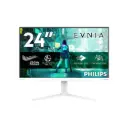 Philips Evnia 24" FHD(1920x1080) 260Hz, 1ms Smart MBR Fast IPS, HDR10 Support, Adaptive-Sync White Gaming Monitor 