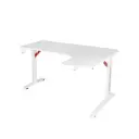 Neodax Edge L-R Ergonomic L-Shaped Carbon Tabletop Dual-Side Integrated RGB Lighting Cup and Headset Holder White Gaming Desk (140х(60-100)х74 cm)