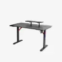 Neodax Matrix Carbon Fiber Integrated Monitor Shelf Dual-Side RGB Lighting Black Gaming Desk